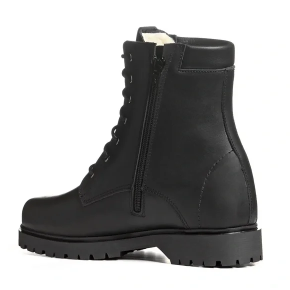 Anfibio Kiara Leather Wool-Lined Winter Boots Size 9 - Picture 2 of 12